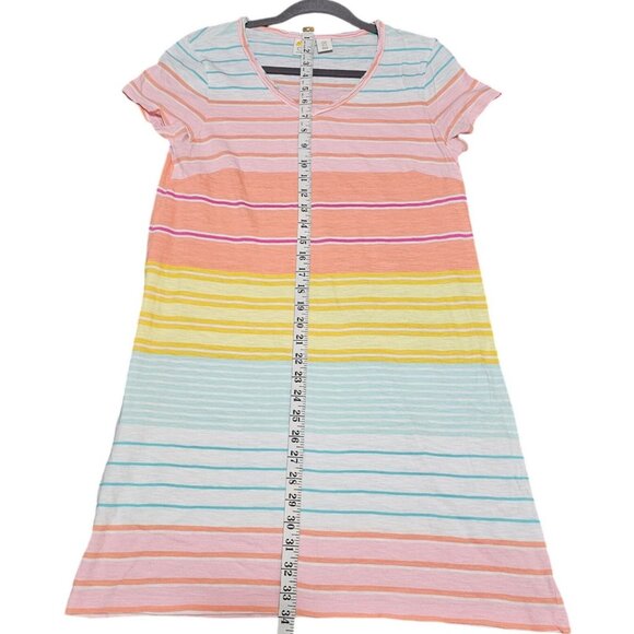 C&C California Women's Striped Short Sleeve Cotton Dress Multicolor Size Medium - Picture 7 of 8